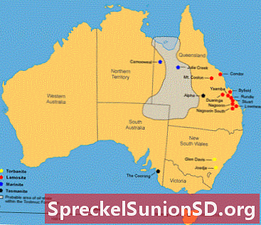 Vklady z ropných břidlic v Austrálii Mapa, geologie a zdroje