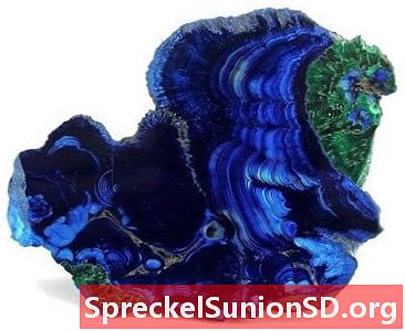 Азурит: материалът на синия скъпоценен камък, медната руда и пигмента.