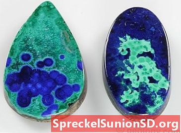 Azurmalachite: una roccia composta da azzurrite e malachite