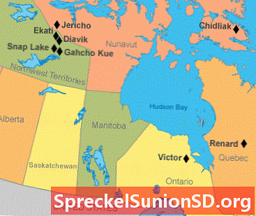 Kanādas dimantu raktuves: pārsteigums Kanādas ziemeļos