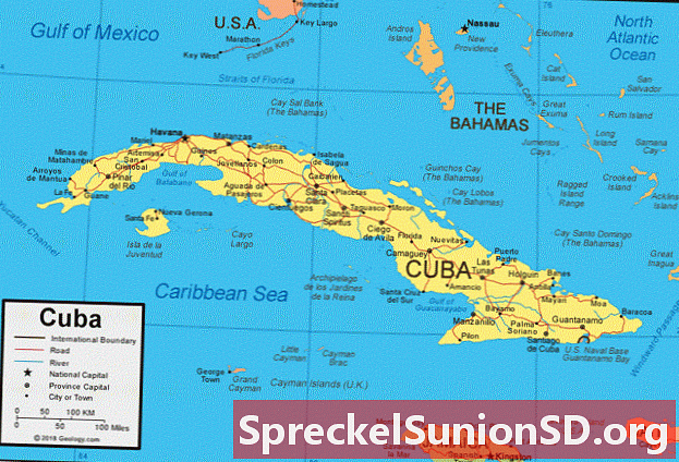 Mapa Kuby a satelitní snímek