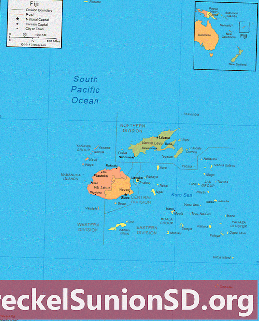 Fidschi Karte