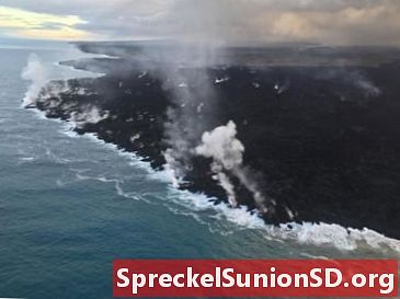 Sopka Kilauea: Fotografie erupcií 2018