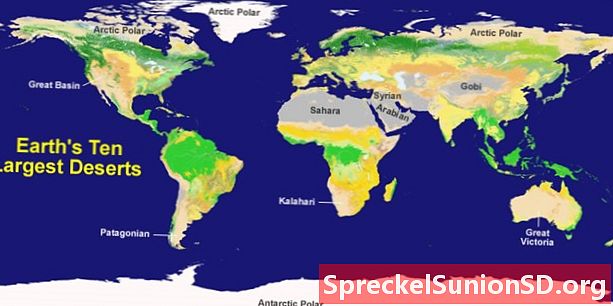 Pinakamalaking Desert sa Mundo - Mapa ng Desert