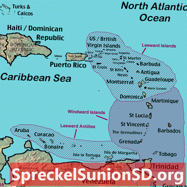 Карта островів Левердів - Карта островів Навітряних - Супутникове зображення