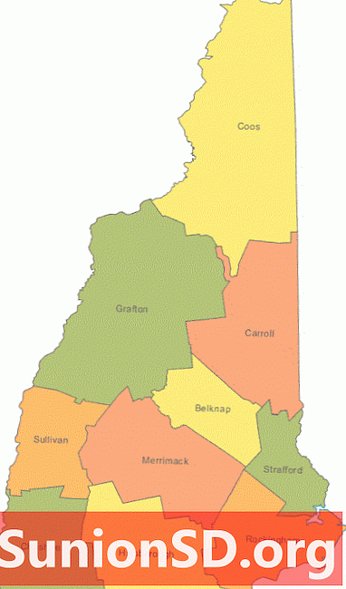 Zbirka zemljevidov v New Hampshireu