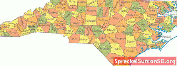 Észak-Karolina Térkép Gyűjtemény