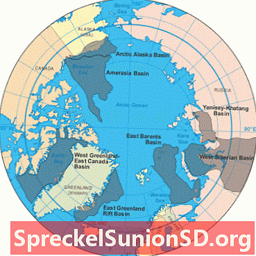 तेल आणि नैसर्गिक वायू संसाधने आर्कटिक महासागराचा नकाशा