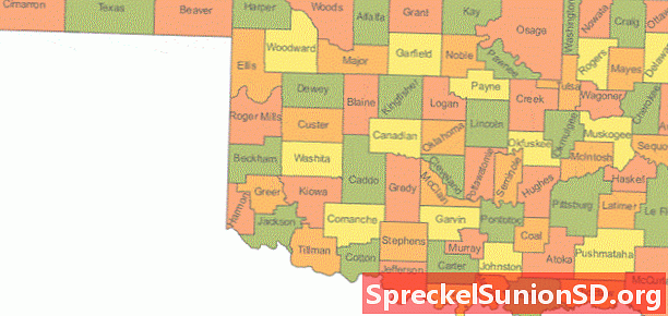 Zbierka Oklahoma Map