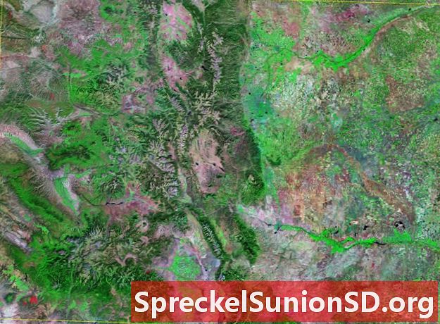 科罗拉多州的卫星图像