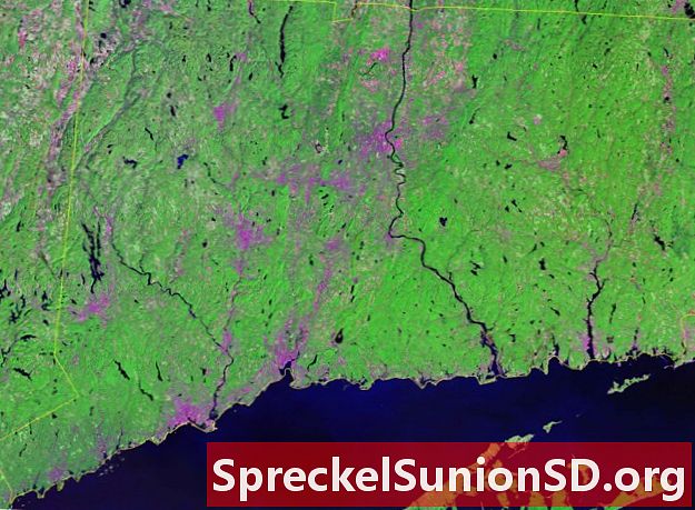 Satelitska slika Connecticuta
