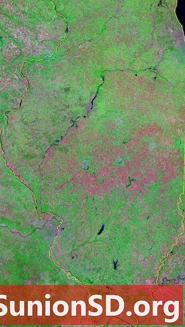 Satelitná snímka Illinois