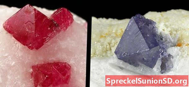 Espinela: piedras preciosas rojas y azules confundidas con rubí o zafiro
