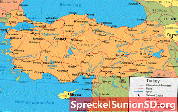 Carte de la Turquie et image satellite