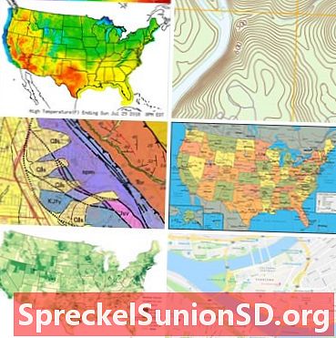 Kartentypen: Politisch, Physisch, Google, Wetter und mehr