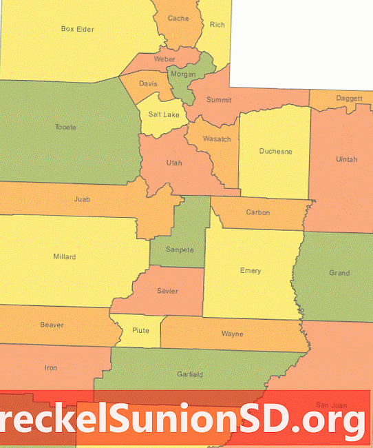 Zbirka zemljevidov v Utahu
