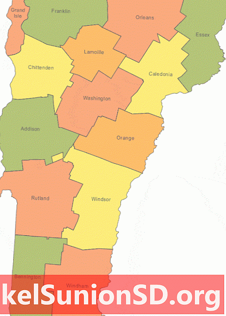 Zbirka zemljevidov v Vermontu