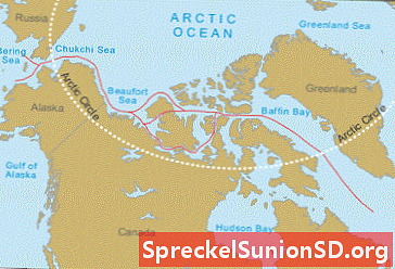 O que é a Passagem Noroeste? Um mapa e uma história.